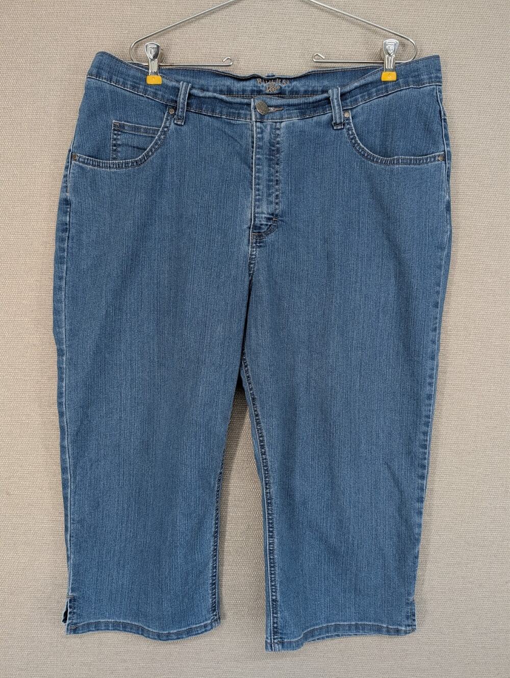 Lee Riders Blue Capri Jeans 20W M Stretch -072606